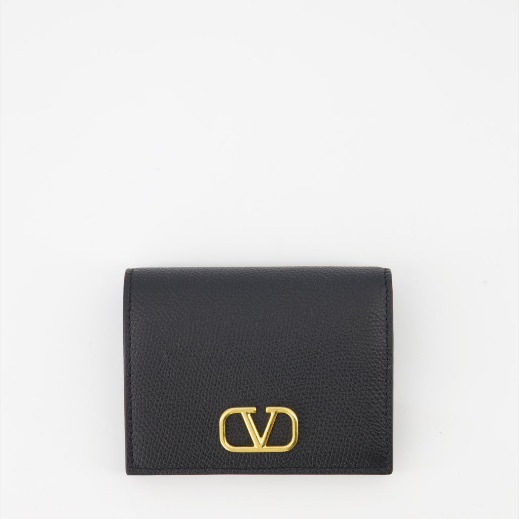 Pequeños artículos de cuero Cartera VLogo Valentino Garavani Negro Femme