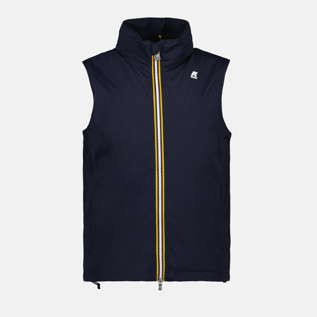 Giacche Gilet Senza Maniche Valen in Nylon Elasticizzato K-Way Blu scuro Homme
