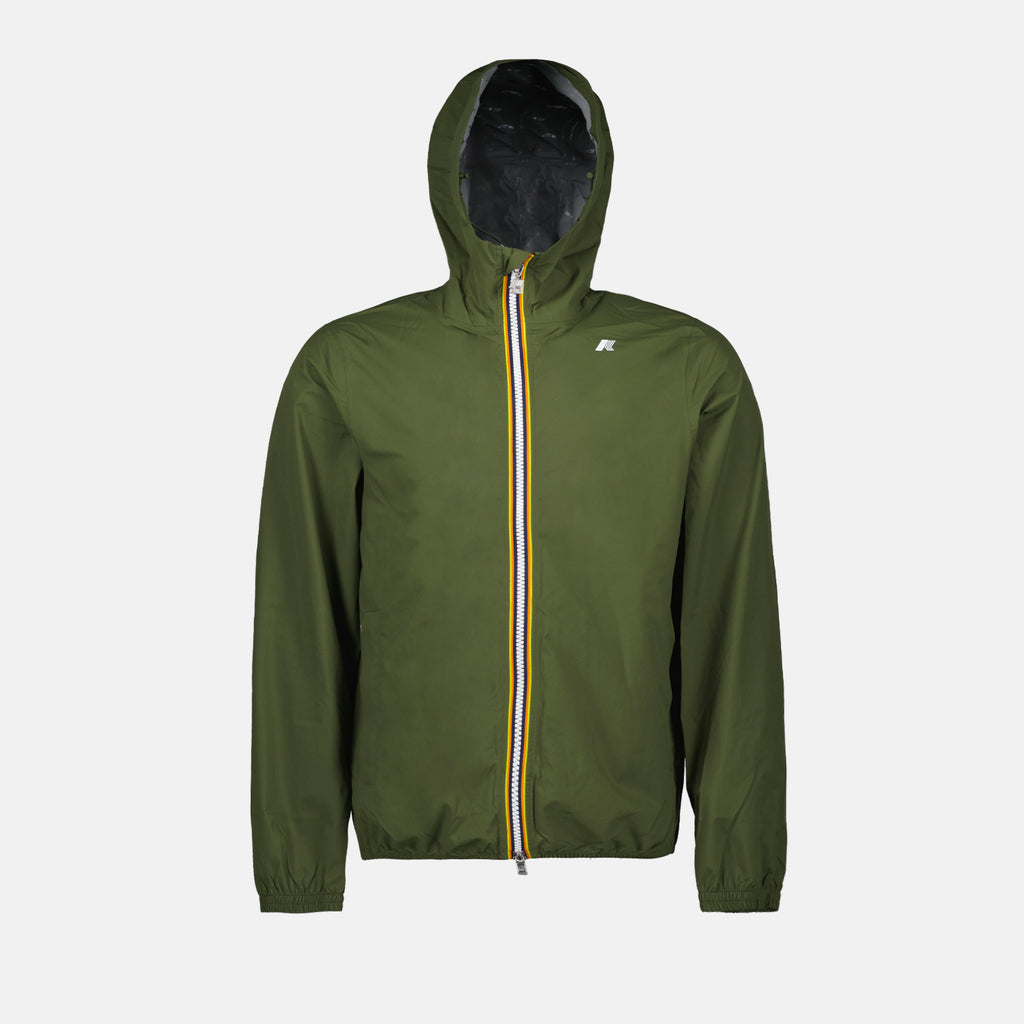 Vestes Veste Jack Eco Stretch Dot K-Way Kaki Homme