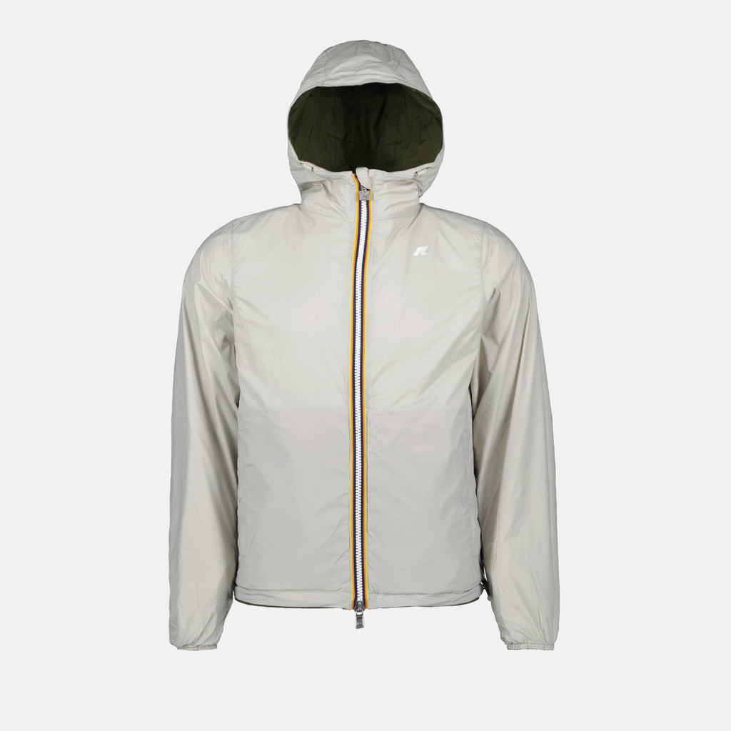 Vestes Veste Jake Eco réversible K-Way Kaki Homme