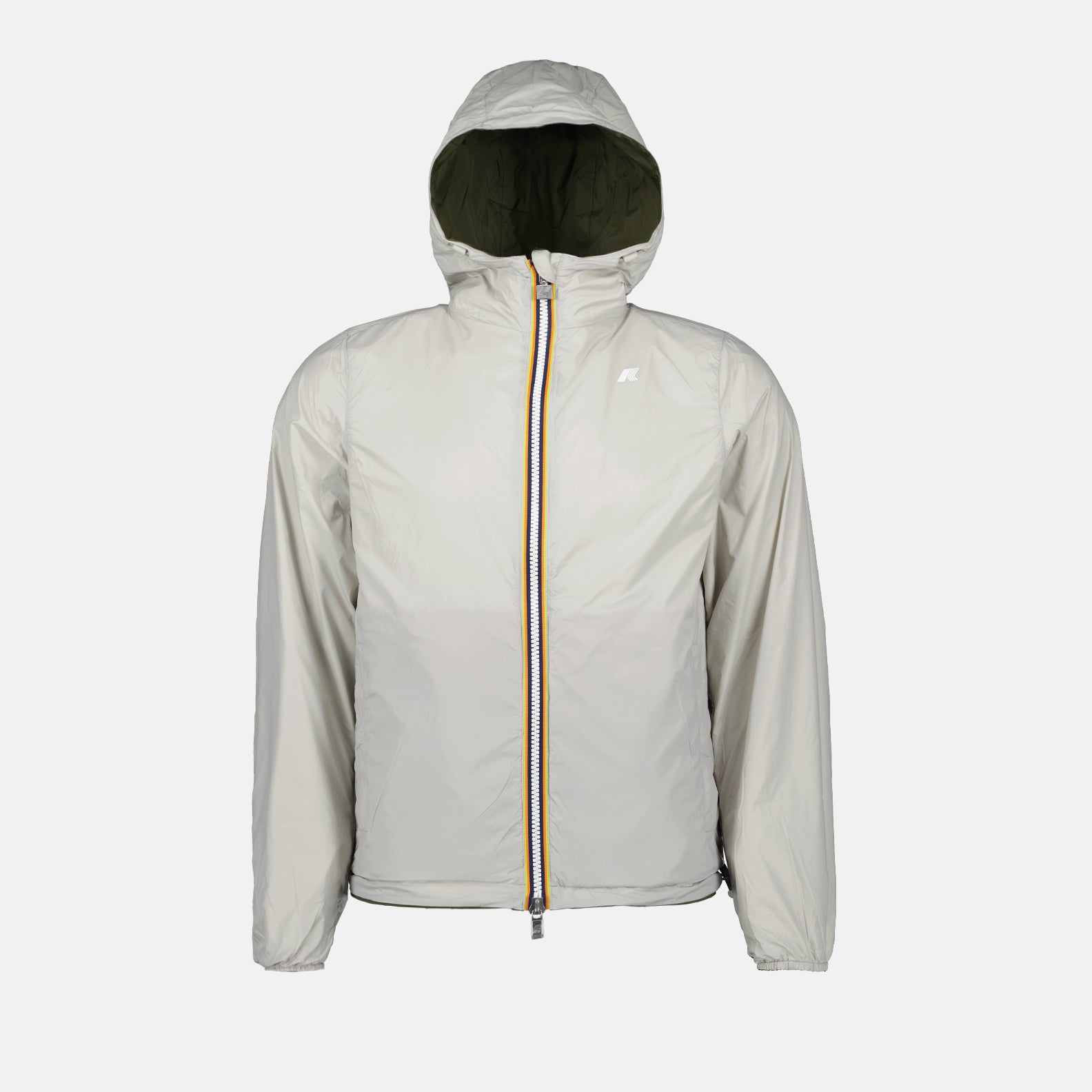 Vestes Veste Jake Eco réversible K-Way Kaki Homme