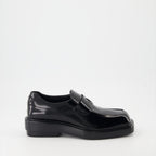 Mocassins Mocassins en cuir brossé Prada Noir Femme