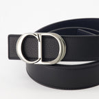Ceintures Ceinture CD réversible Dior Noir Homme