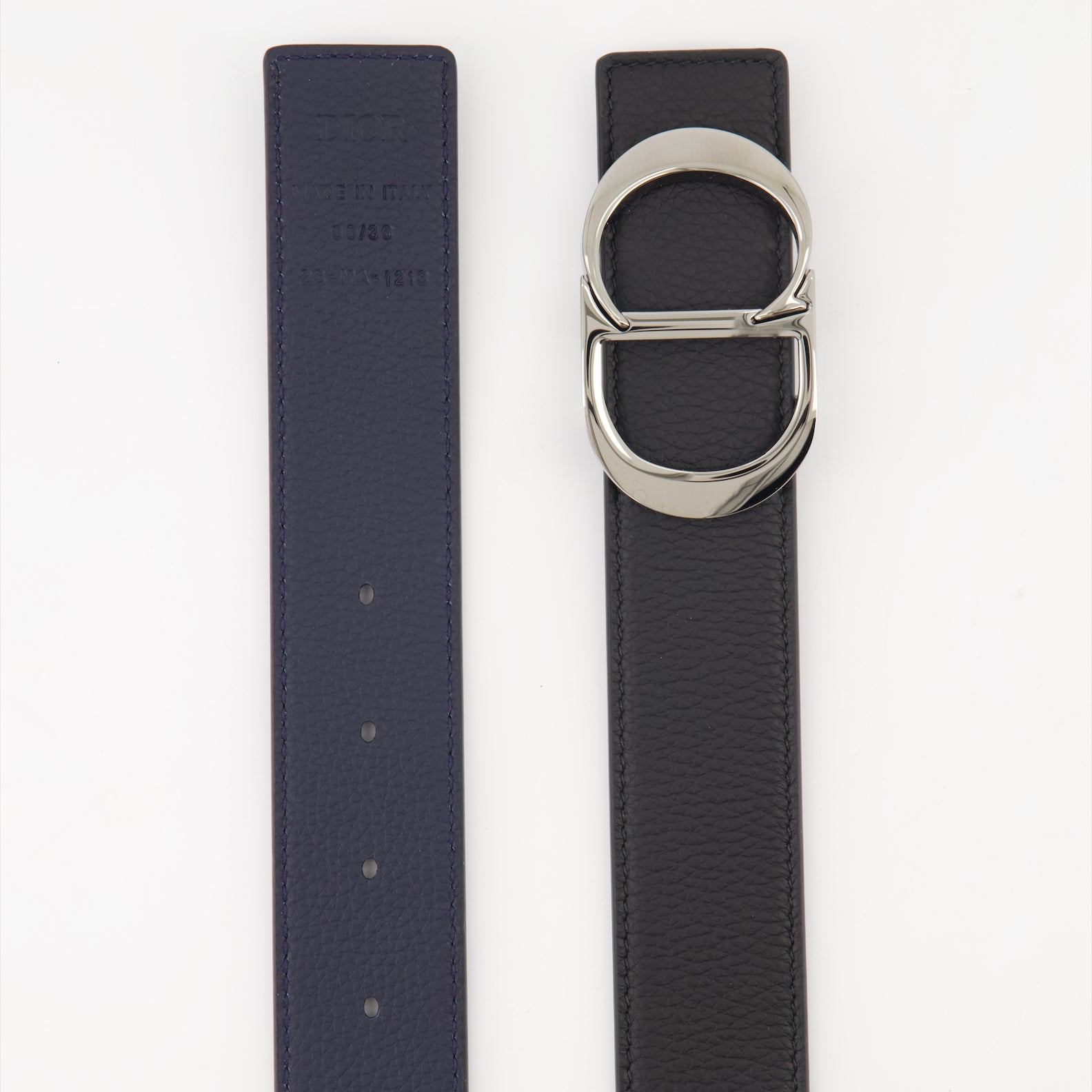 Ceintures Ceinture CD réversible Dior Noir Homme
