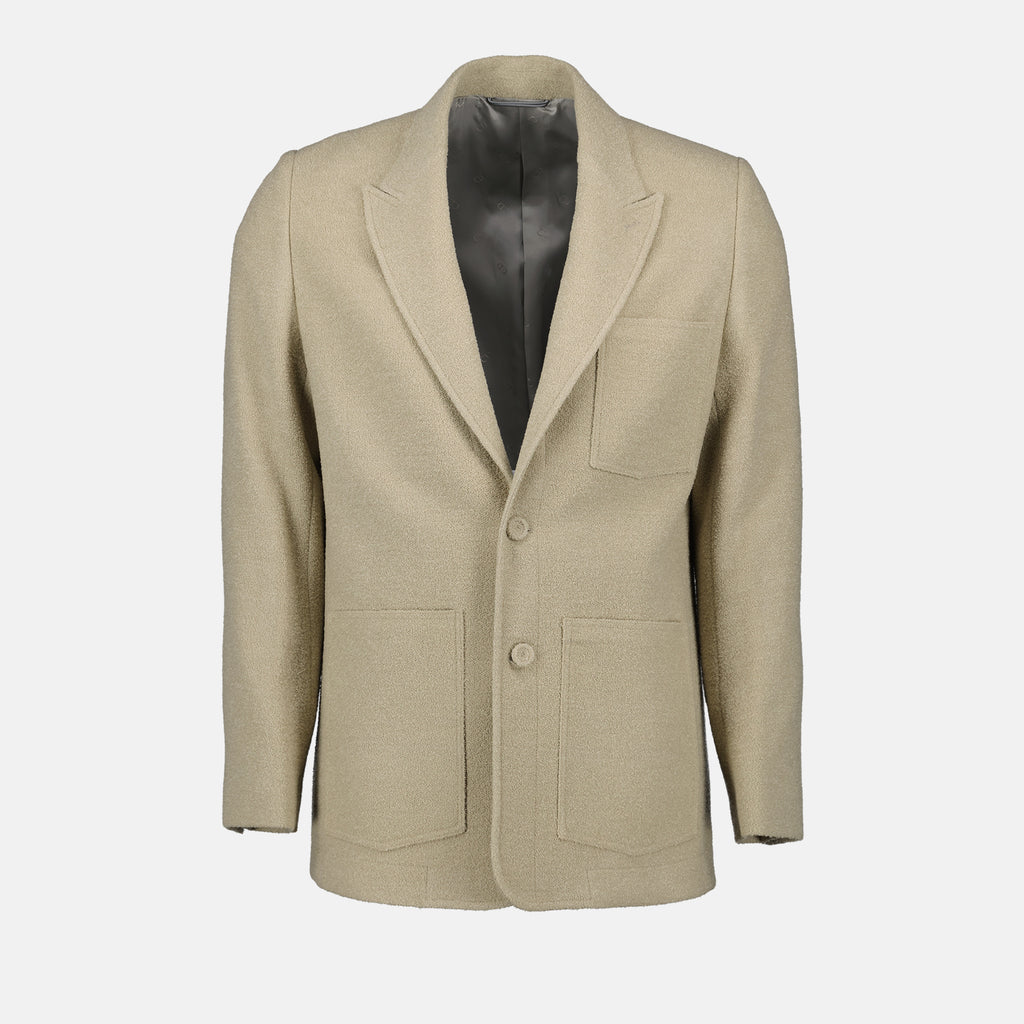 Giacche Giacca Blazer in Lana Dior Beige Homme