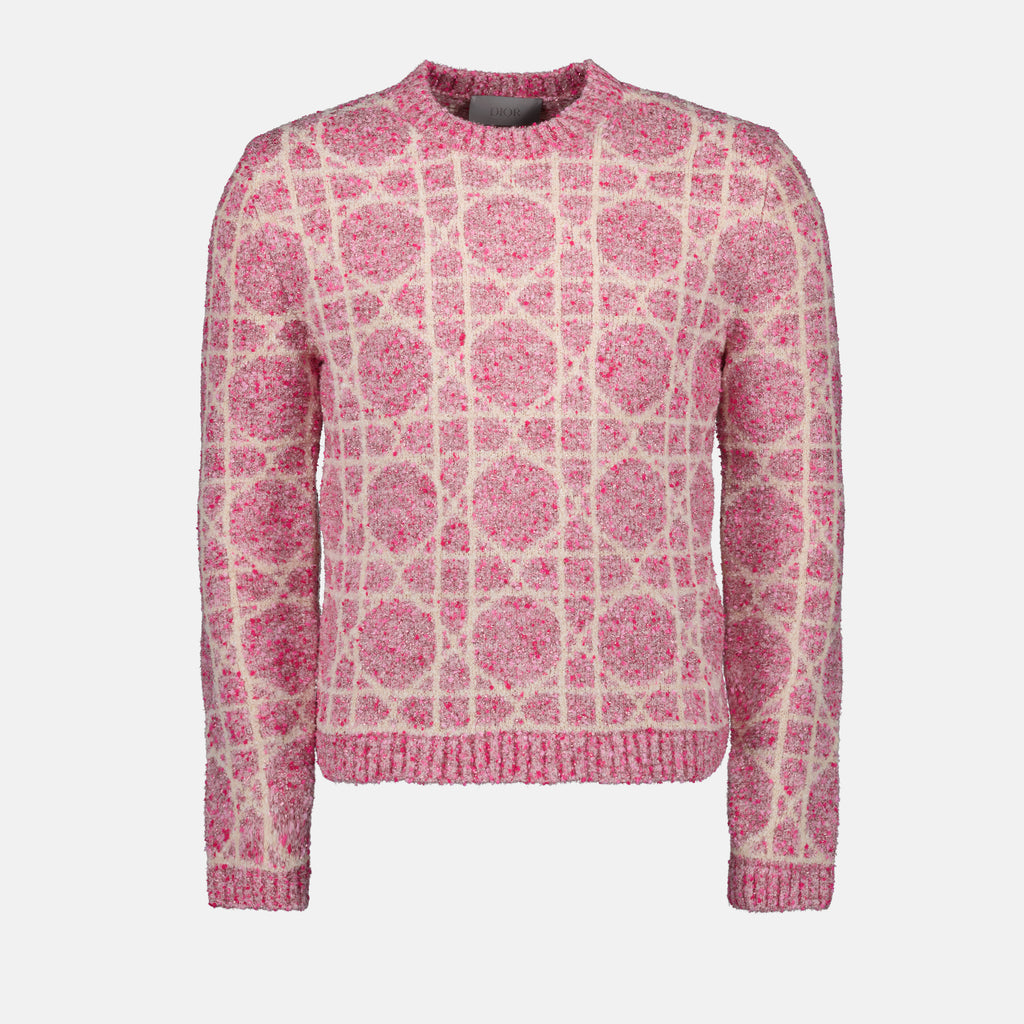 Malhas Pull Cannage Dior Rosa Homme