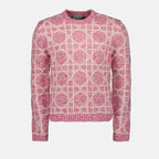 Malhas Pull Cannage Dior Rosa Homme
