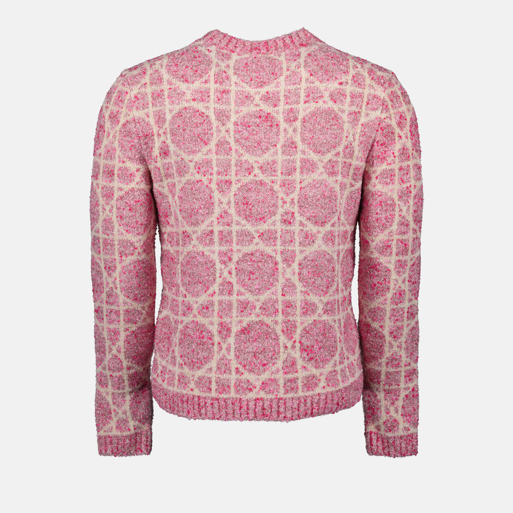Malhas Pull Cannage Dior Rosa Homme