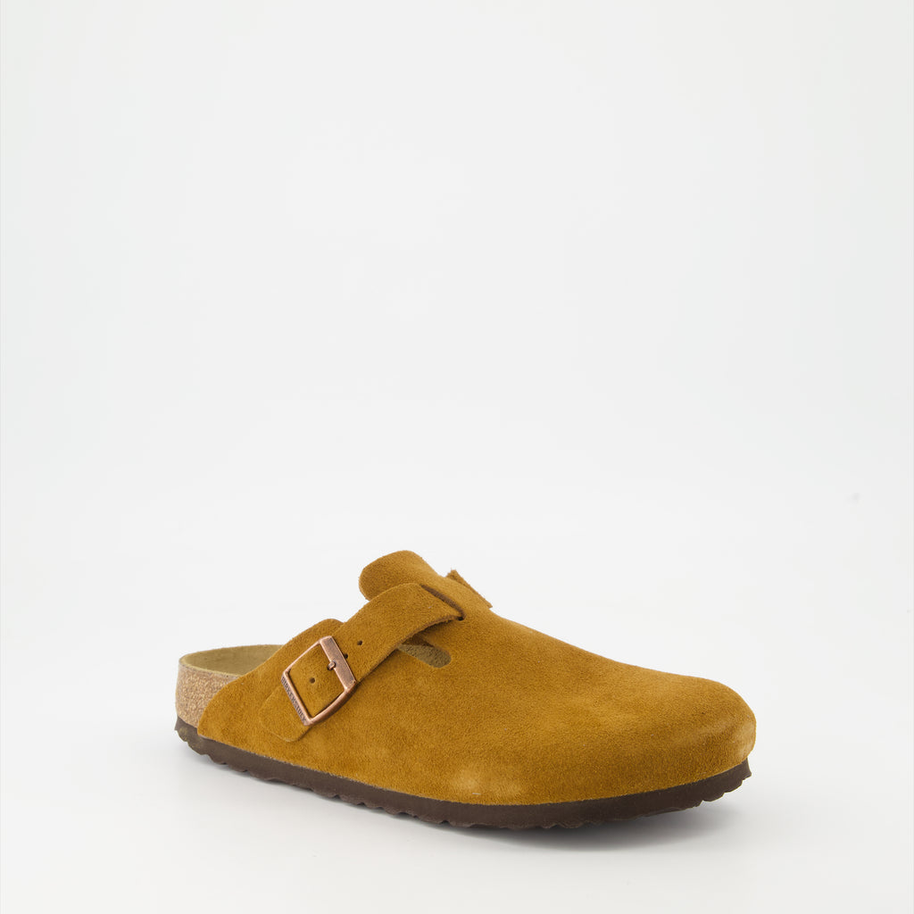 Chaussures ouvertes Mules Boston Birkenstock Marron Femme