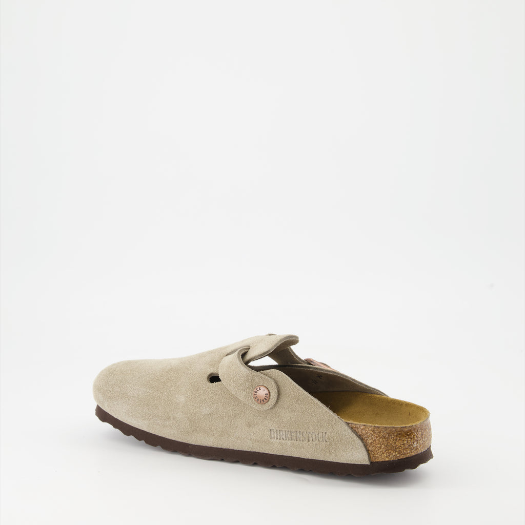 Zapatos abiertos Mules Boston Birkenstock Marrón Femme
