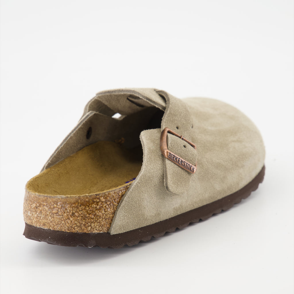Zapatos abiertos Mules Boston Birkenstock Marrón Femme