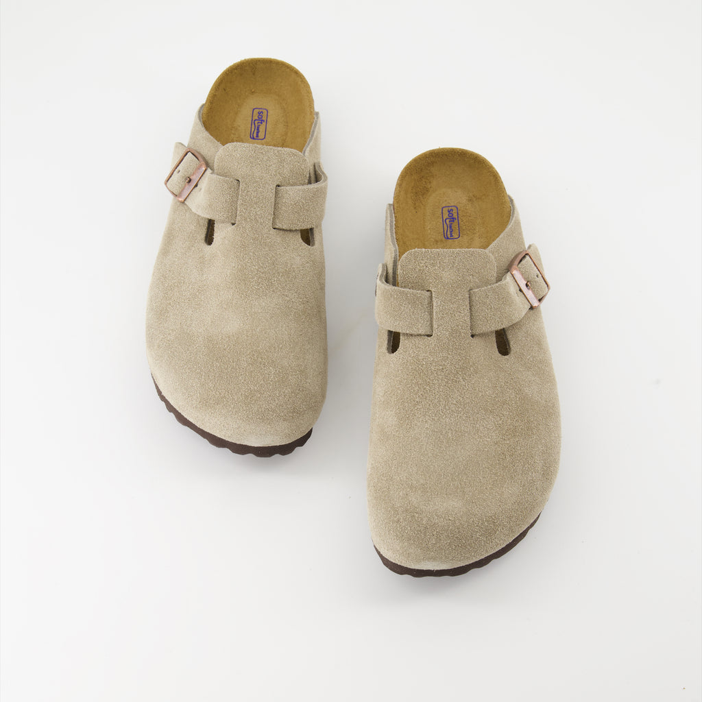Zapatos abiertos Mules Boston Birkenstock Marrón Femme