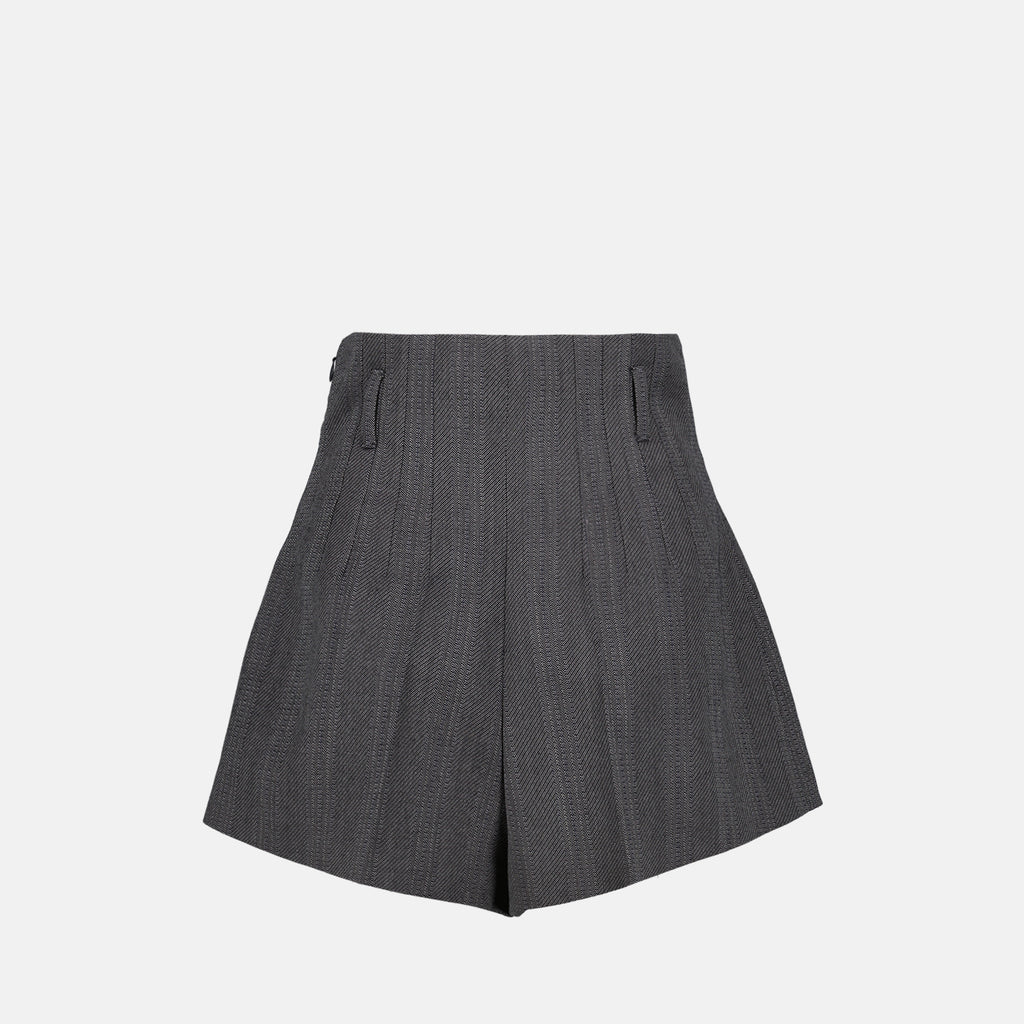 Shorts Short en laine Prada Gris Femme