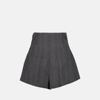 Shorts Short en laine Prada Gris Femme
