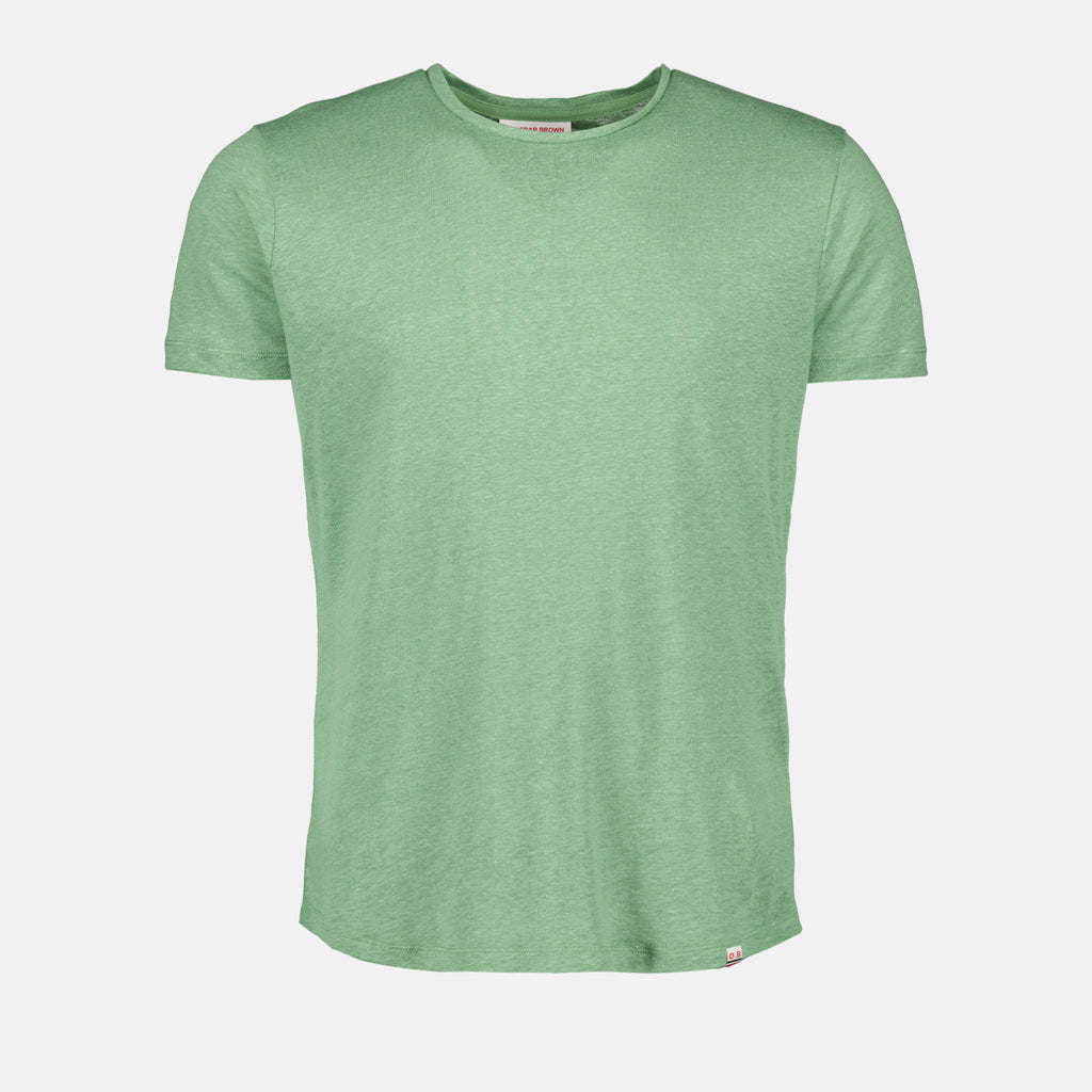 T-shirts T-shirt OB-T en lin Orlebar Brown Vert Homme