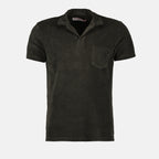 Polos Polo Terry Orlebar Brown Marron Homme