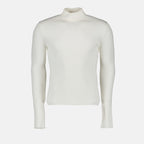 Maille Col roulé Ré-Édition Courrèges Blanc Homme