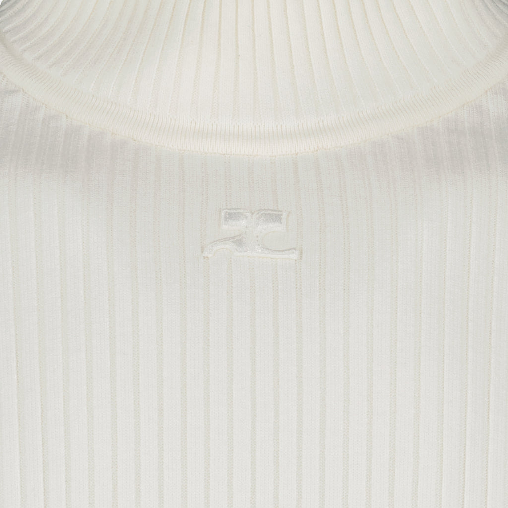 Maille Col roulé Ré-Édition Courrèges Blanc Homme