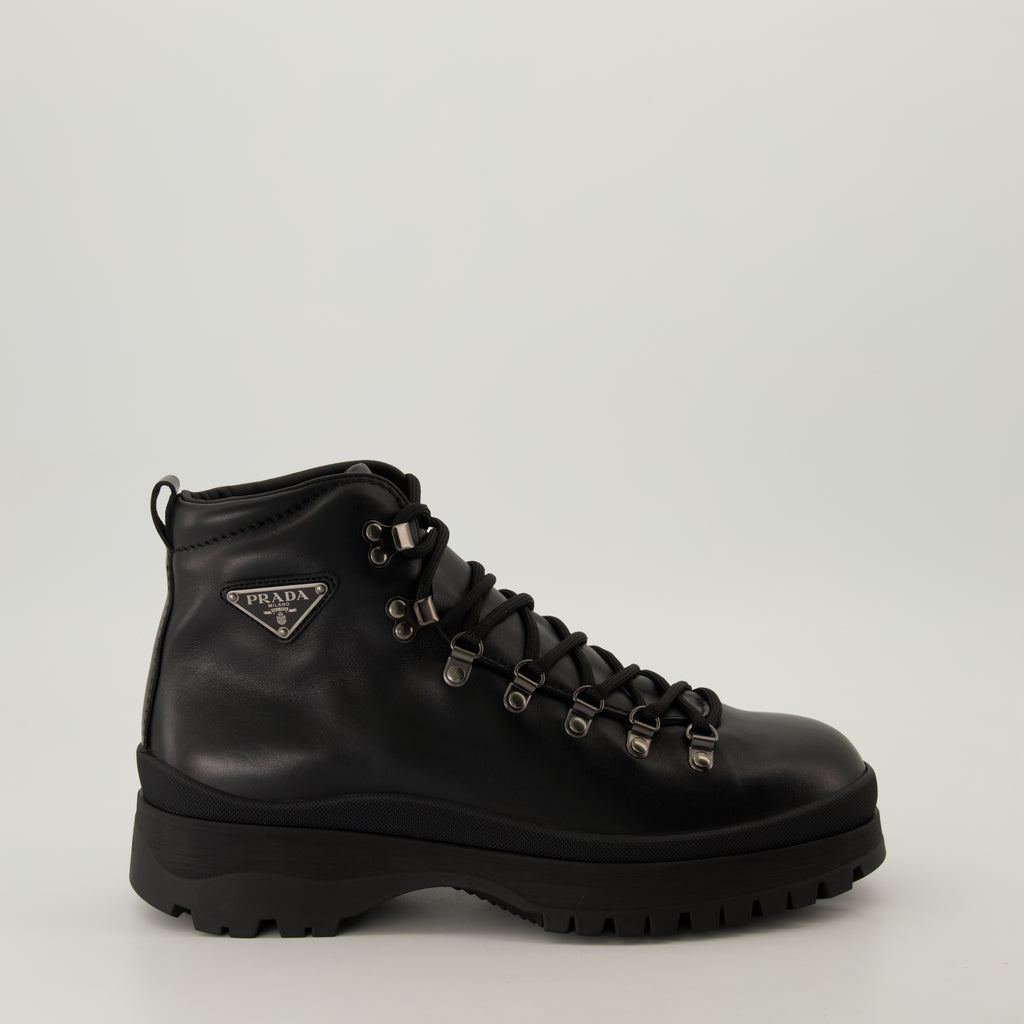 Boots and ankle boots Brixen Ankle Boots Prada Black Homme
