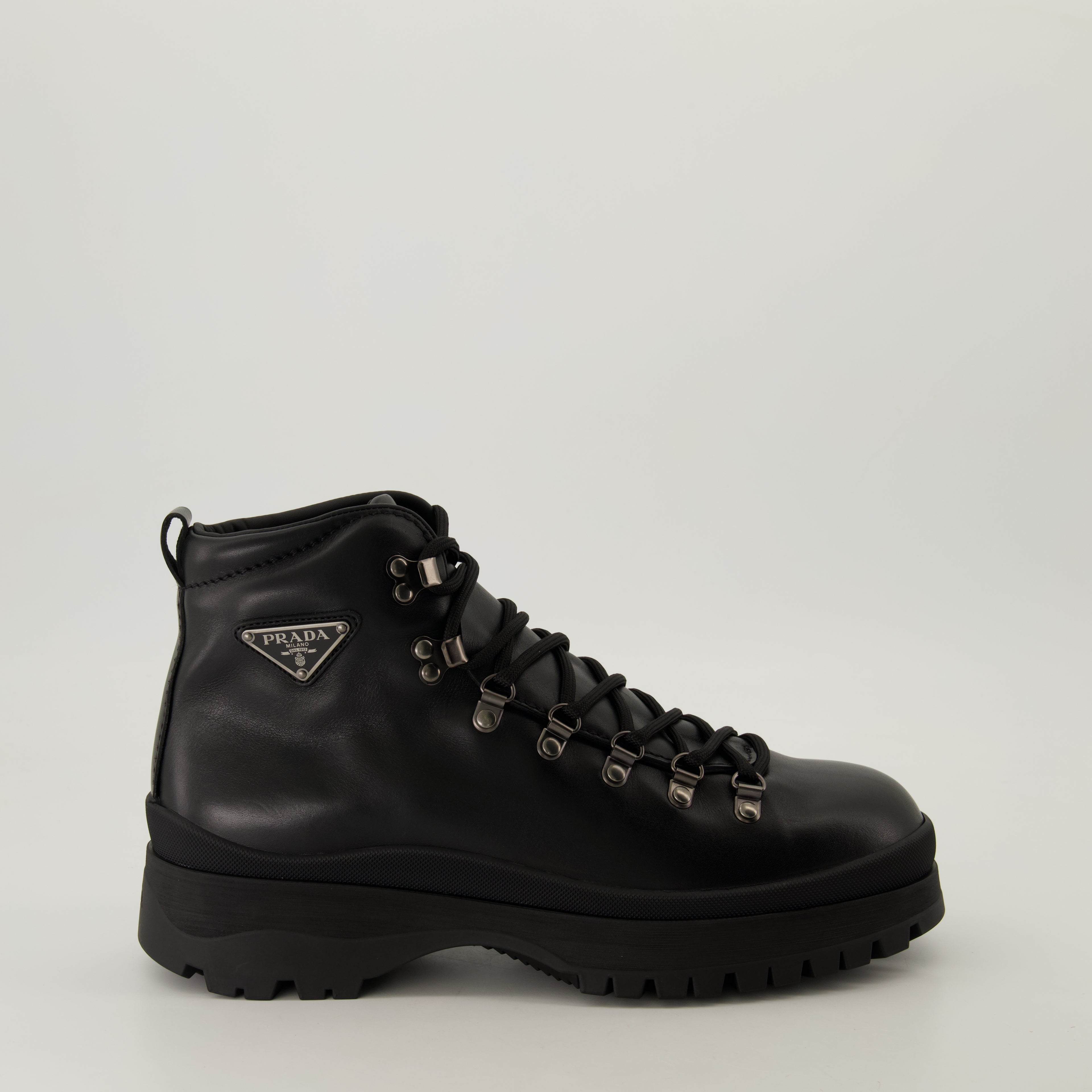 Boots and ankle boots Brixen Ankle Boots Prada Black Homme