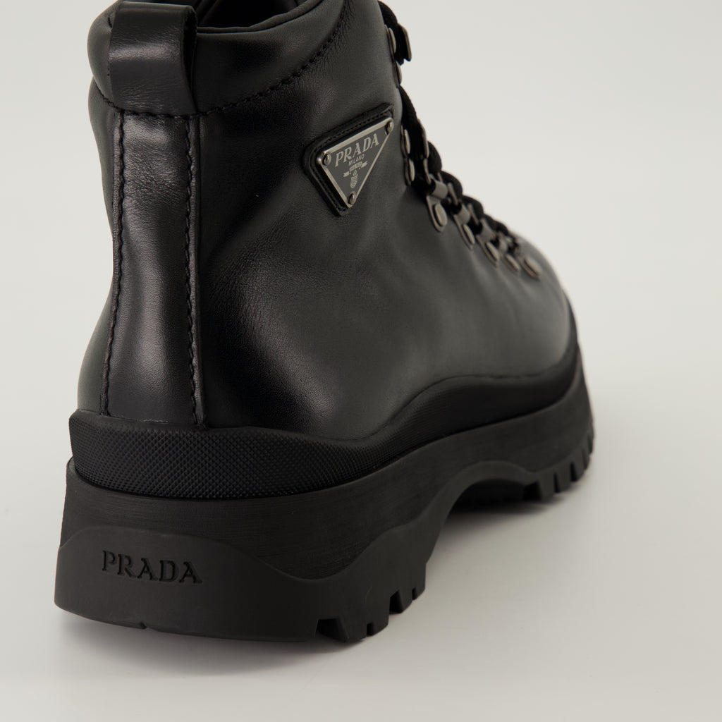 Boots and ankle boots Brixen Ankle Boots Prada Black Homme