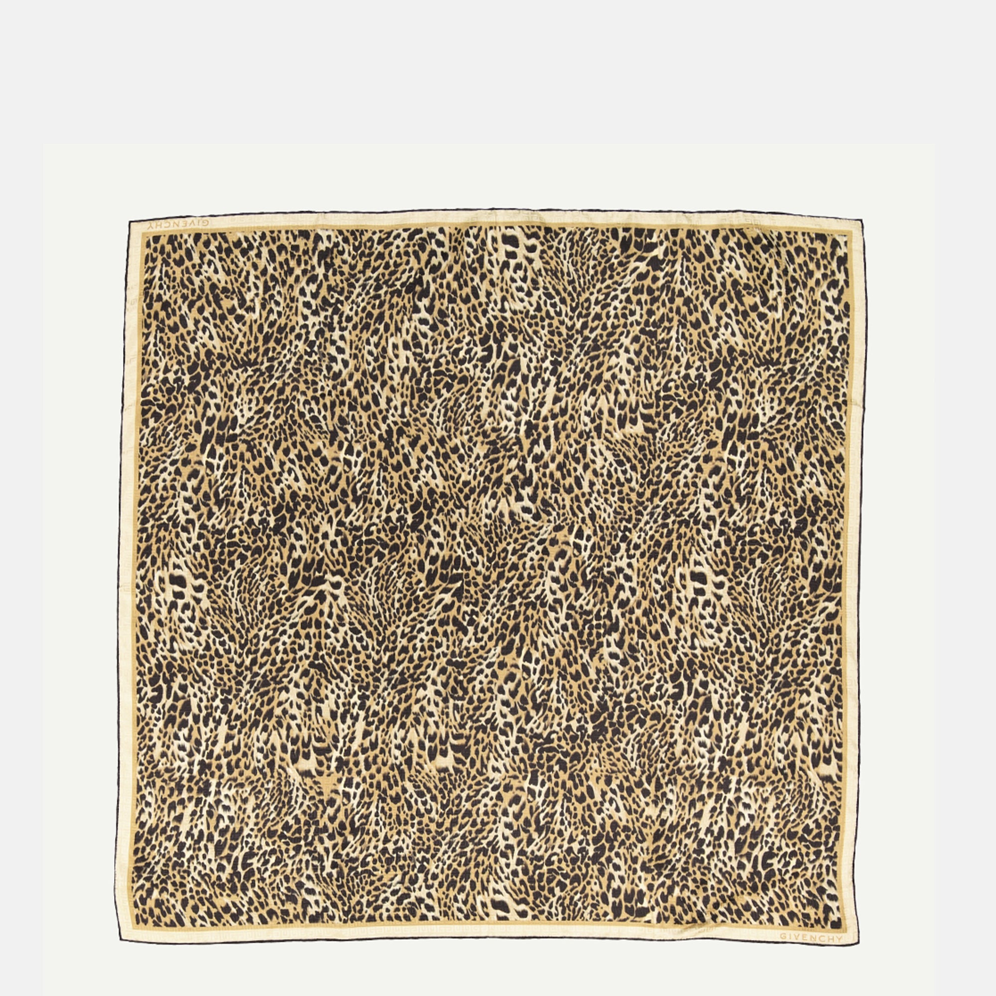 Écharpes, foulards et gants Carré de soie léopard Givenchy Beige Femme
