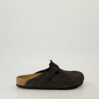 Open shoes Boston Mules Birkenstock Brown Unisex