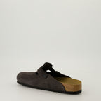 Open shoes Boston Mules Birkenstock Brown Unisex