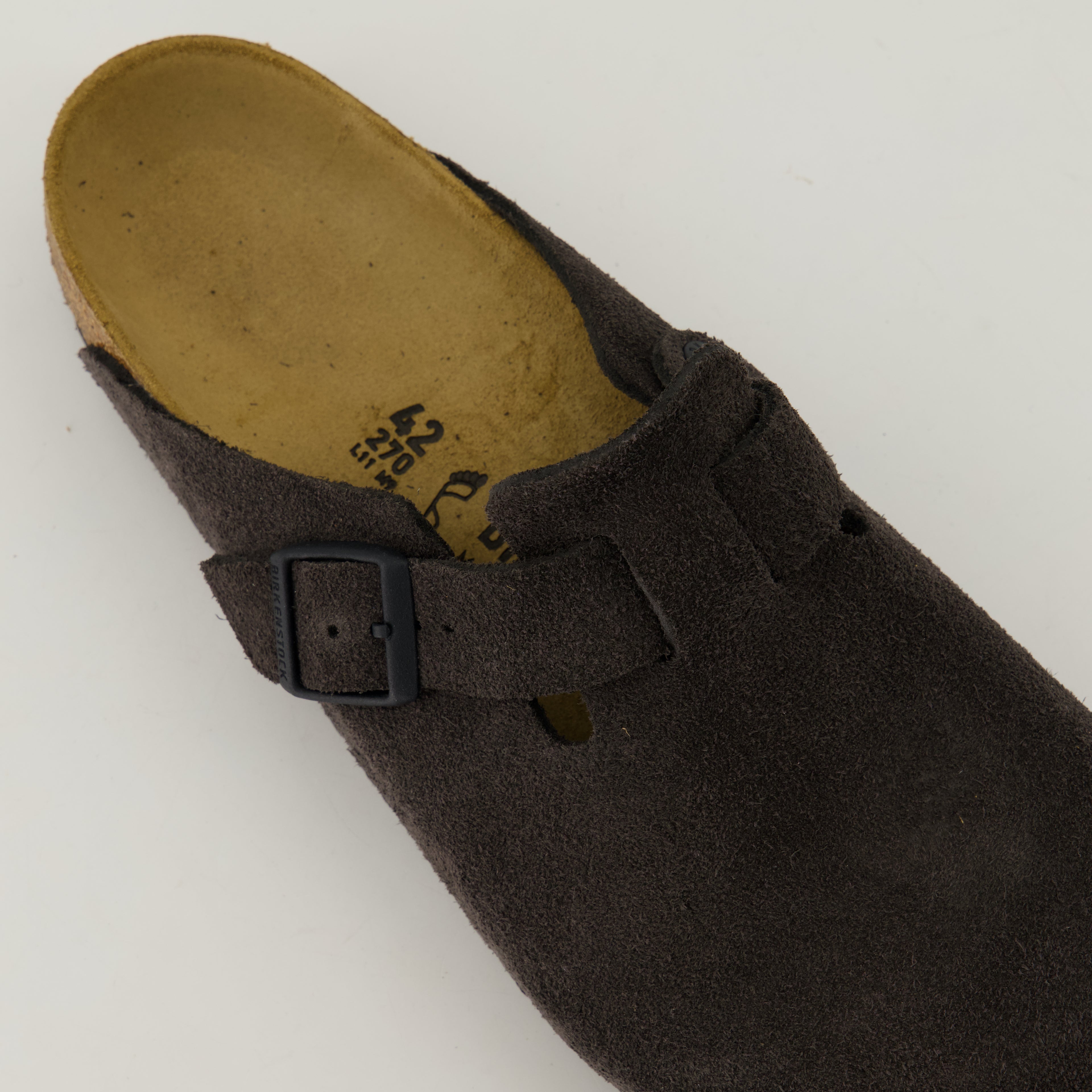 Chaussures ouvertes Mules Boston Birkenstock Marron Unisexe