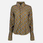 Camisas Camisa Xadrez Burberry Marrom Femme