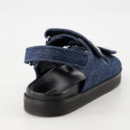 Sapatos abertos Sandálias Velcro 4G Givenchy Azul escuro Femme