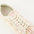 Baskets Baskets Greca en tweed Versace Rose Femme