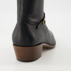 Stivali e stivaletti Stivali alla Caviglia in Pelle Pat Valentino Garavani Nero Homme