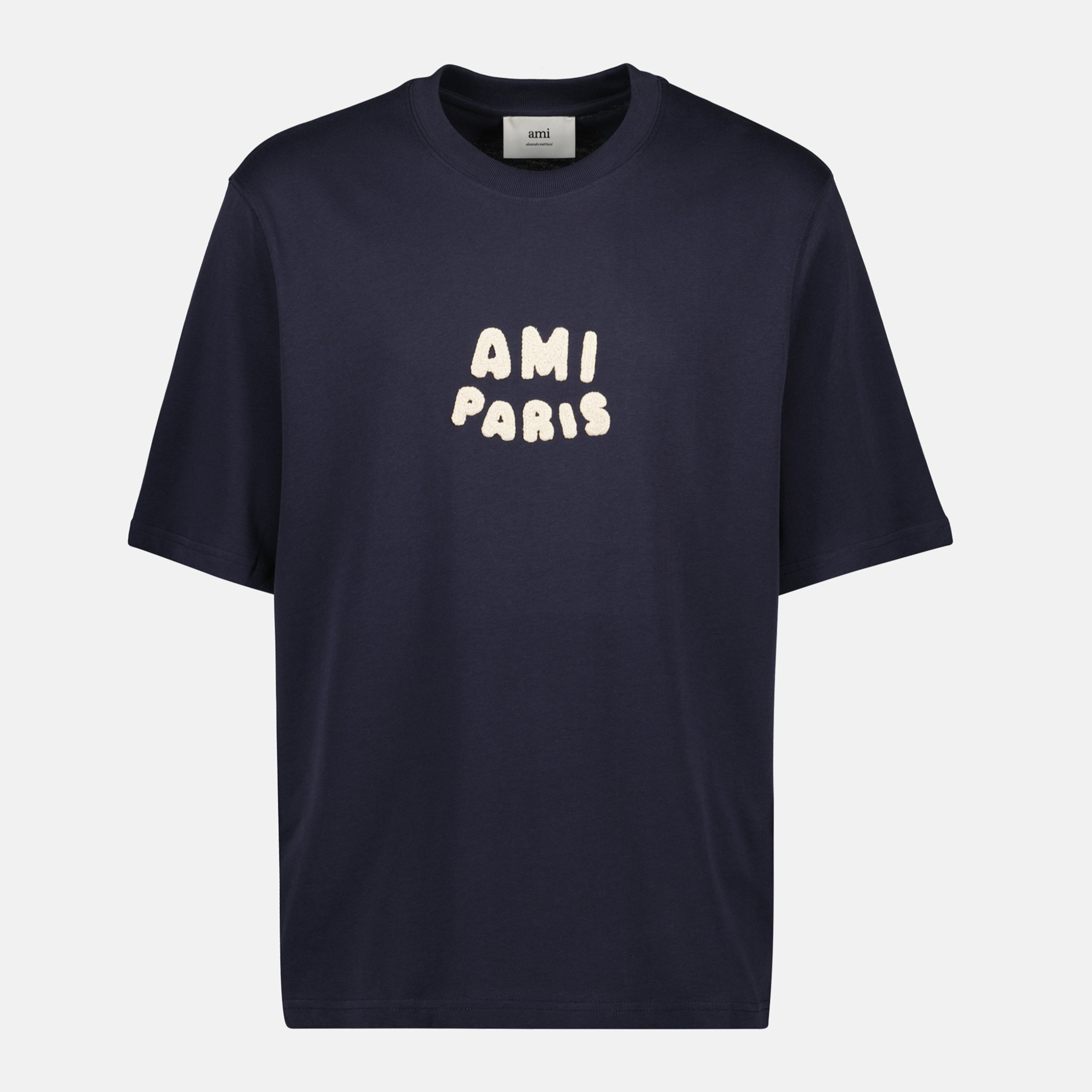 Image de l'article T-shirt patch Ami Paris de la marque Ami PARIS pour Unisex - Saison Printemps-Été 2025 - Vue de Face