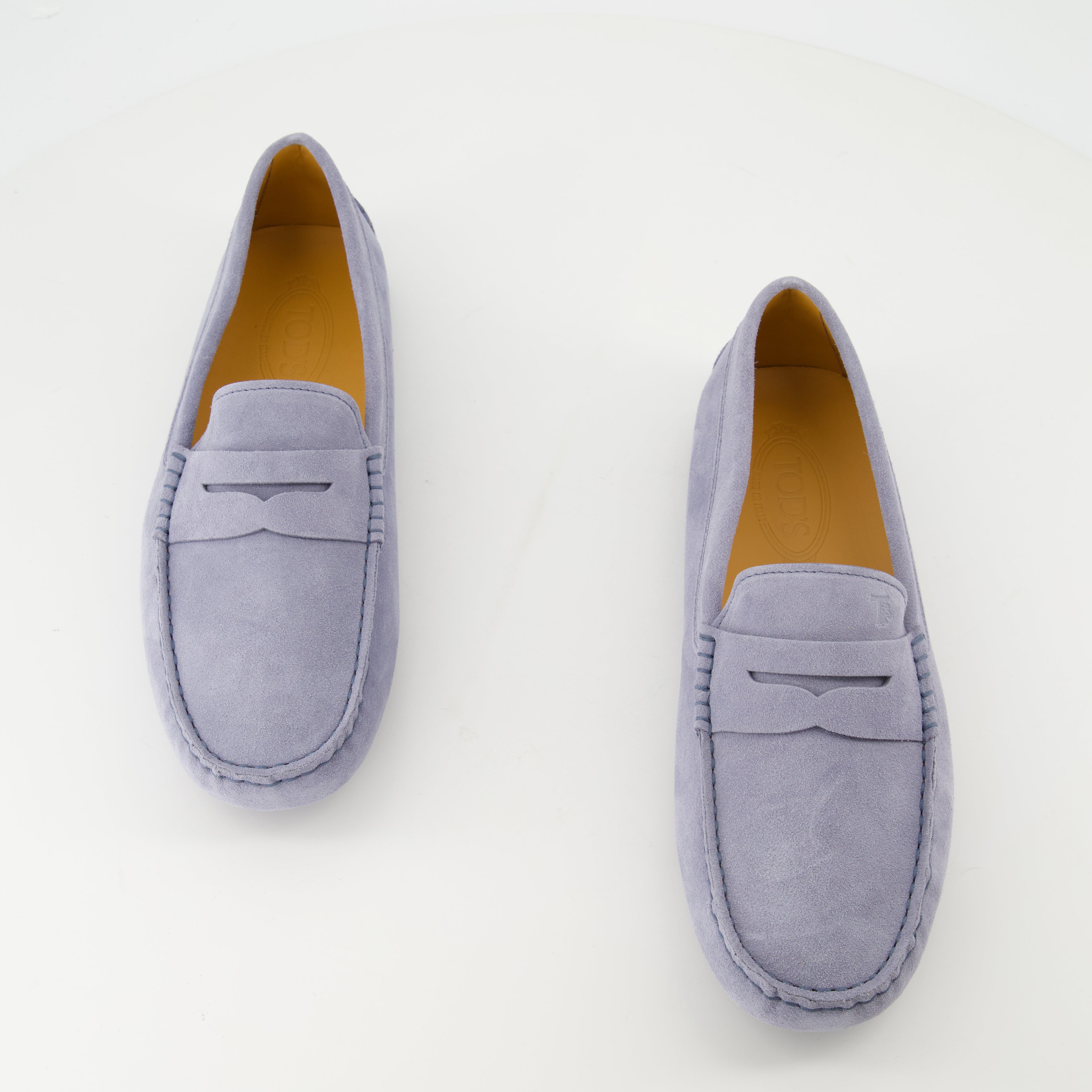 Mocassins Mocassins Gommino en cuir velours Tod's Gris Homme
