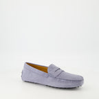 Mocassins Mocassins Gommino em Camurça Tod's Cinza Homme