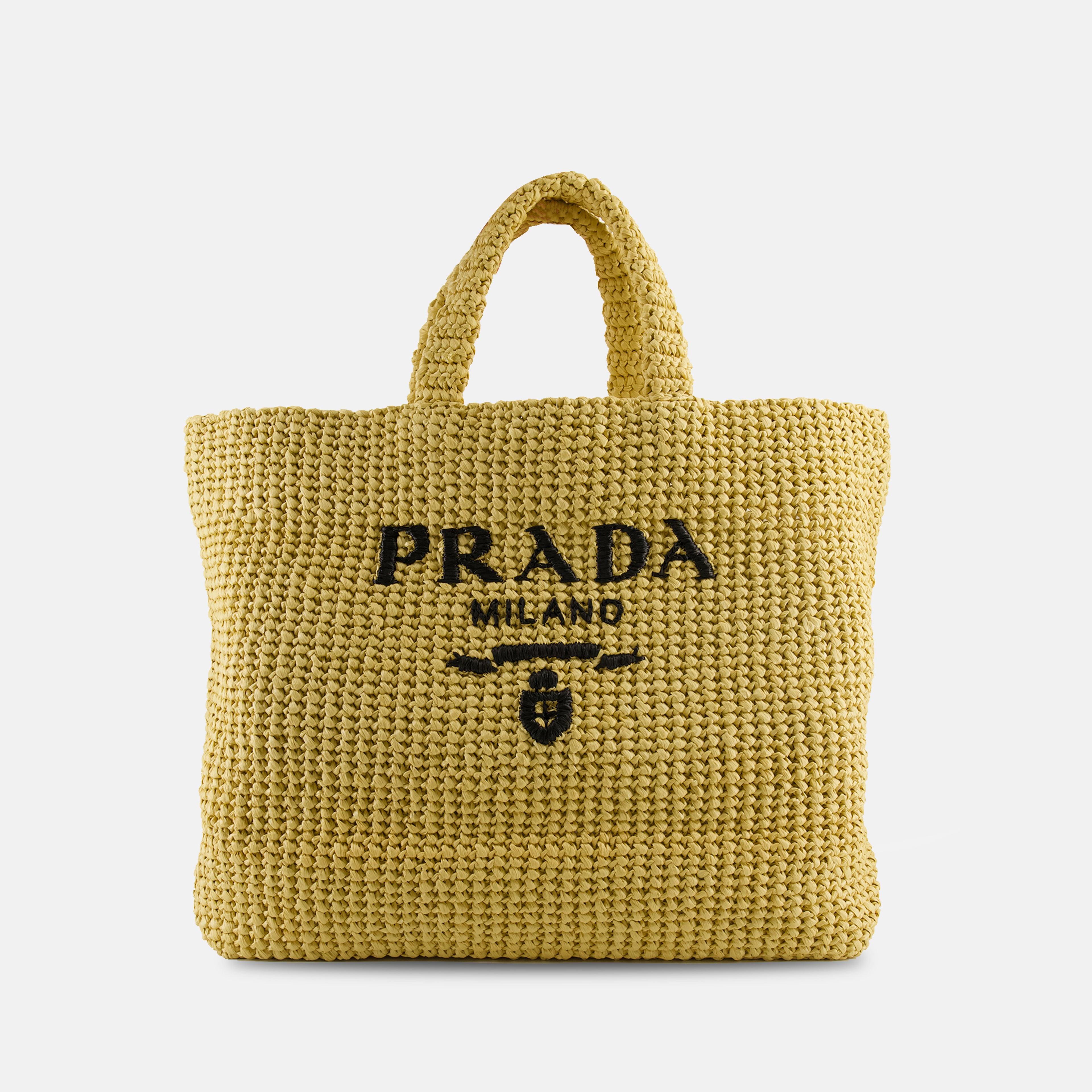 Sacs cabas Sac cabas en crochet Prada Beige Femme
