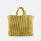 Borse tote Borsa a Spalla in Crochet Prada Beige Donne