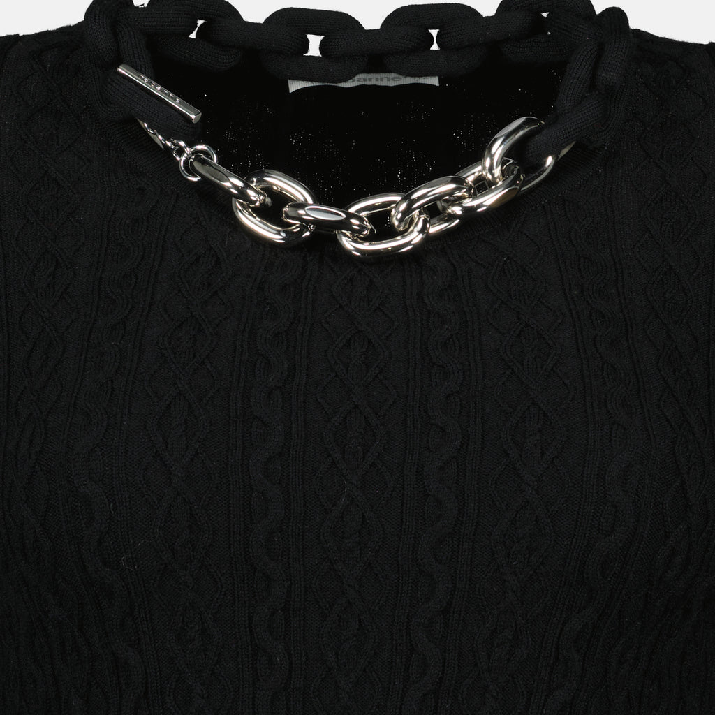 Image de l'article Pull à chaîne de la marque Rabanne pour Femme - Saison Automne-Hiver 2025 - Vue de Dos
