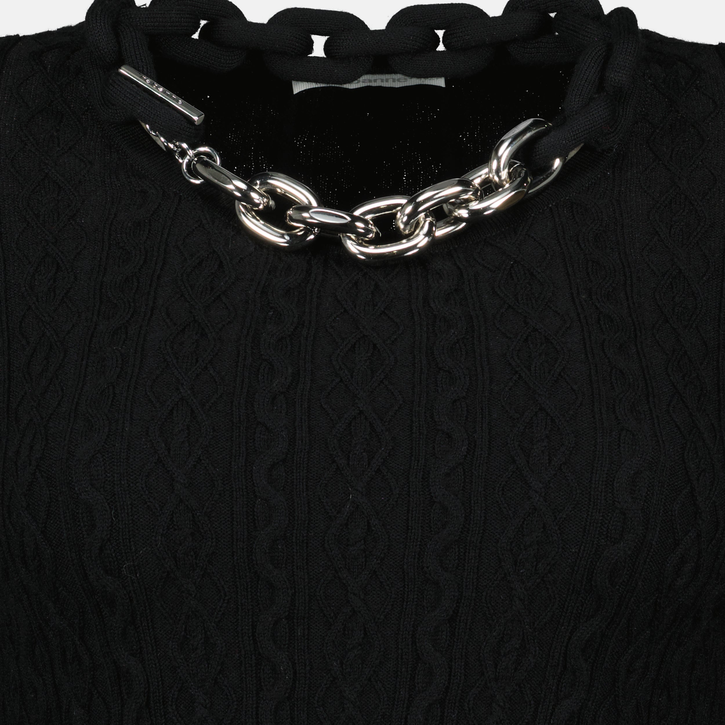 Image de l'article Pull à chaîne de la marque Rabanne pour Femme - Saison Automne-Hiver 2025 - Vue de Dos