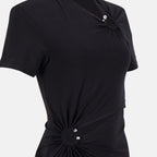 Image de l'article Robe noire longue de la marque Rabanne pour Femme - Saison Automne-Hiver 2025 - Vue détaillée_3