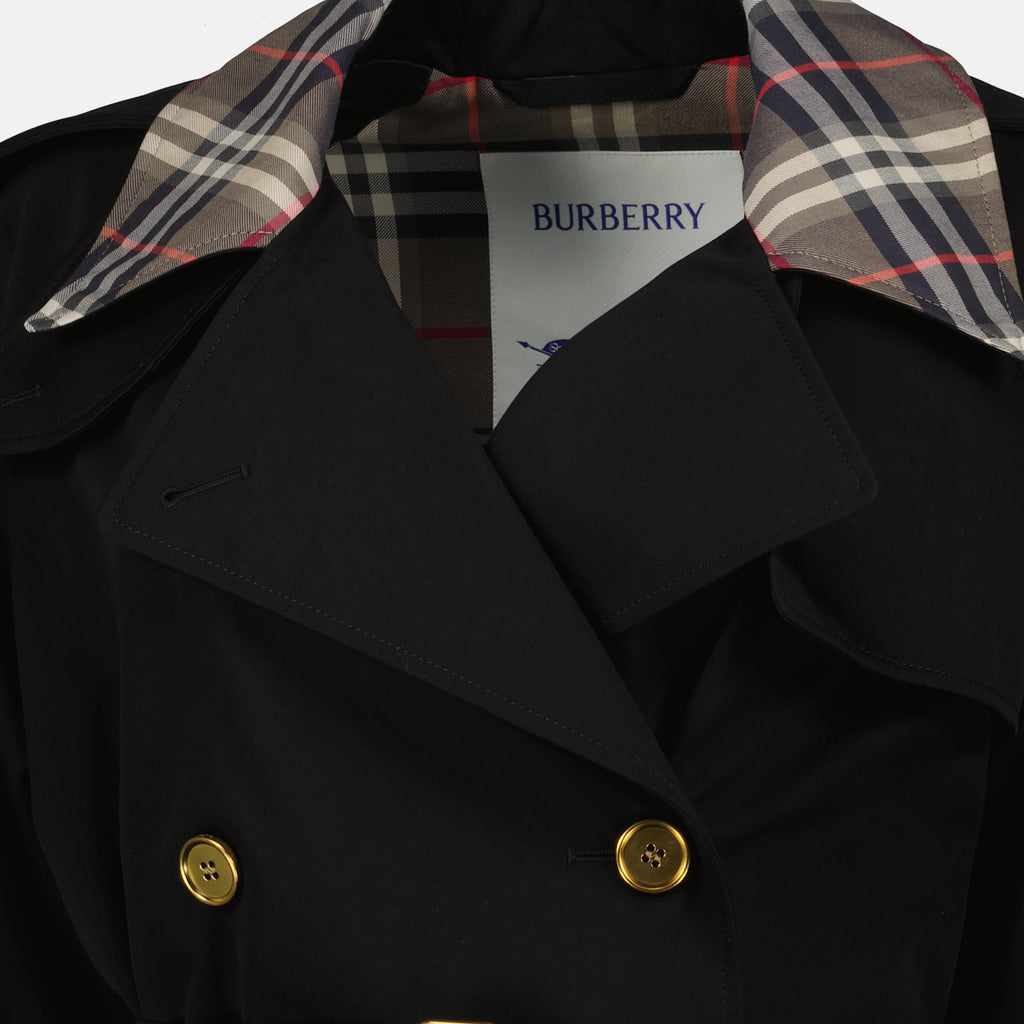 Coats Castleford Mid-Length Trench Coat Burberry Black Femme