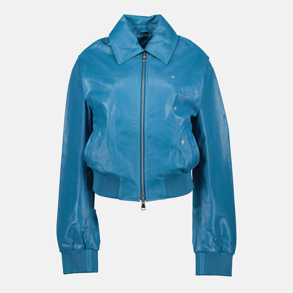 Manteaux Leather Bomber Christopher Esber Bleu Femme