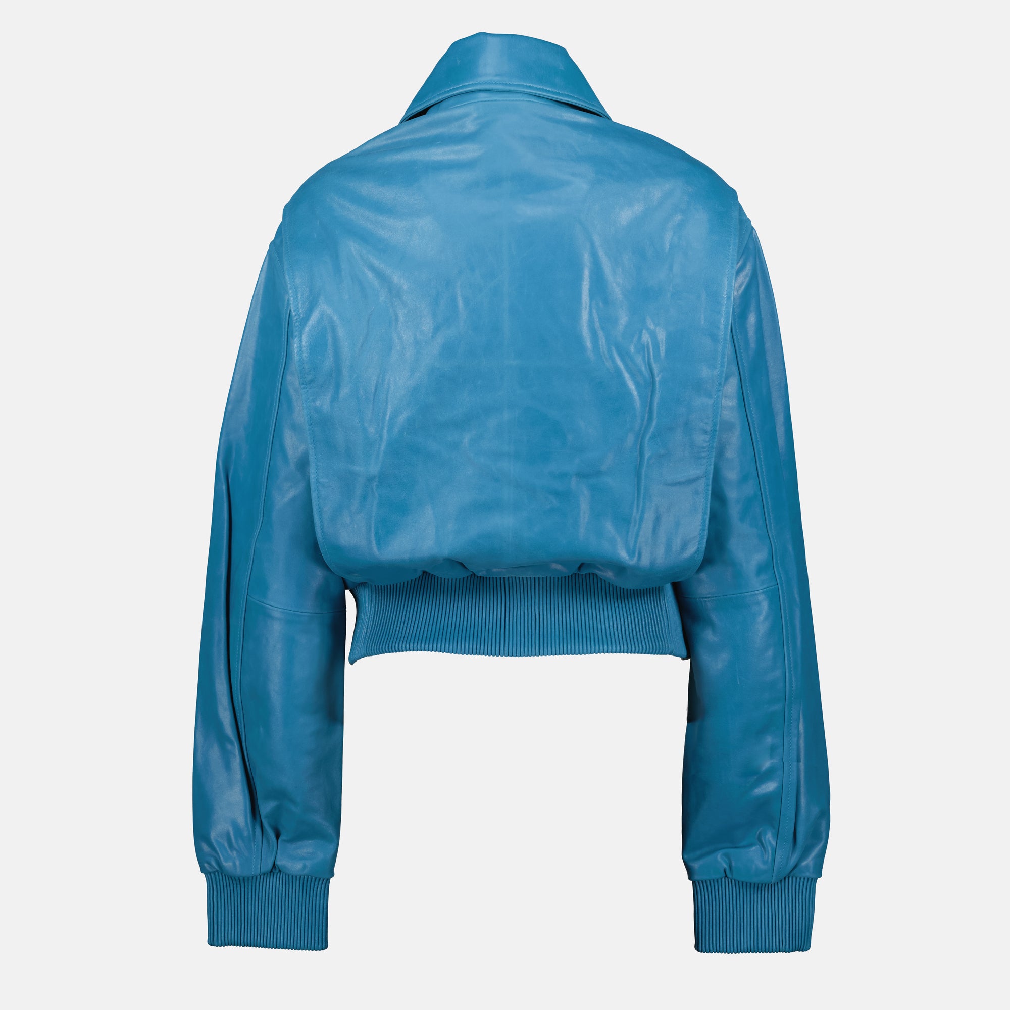 Manteaux Leather Bomber Christopher Esber Bleu Femme