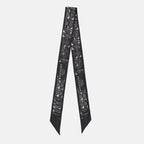 Écharpes, foulards et gants Bandeau Givenchy Stamp en soie Givenchy Noir Femme