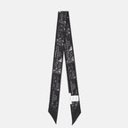 Écharpes, foulards et gants Bandeau Givenchy Stamp en soie Givenchy Noir Femme