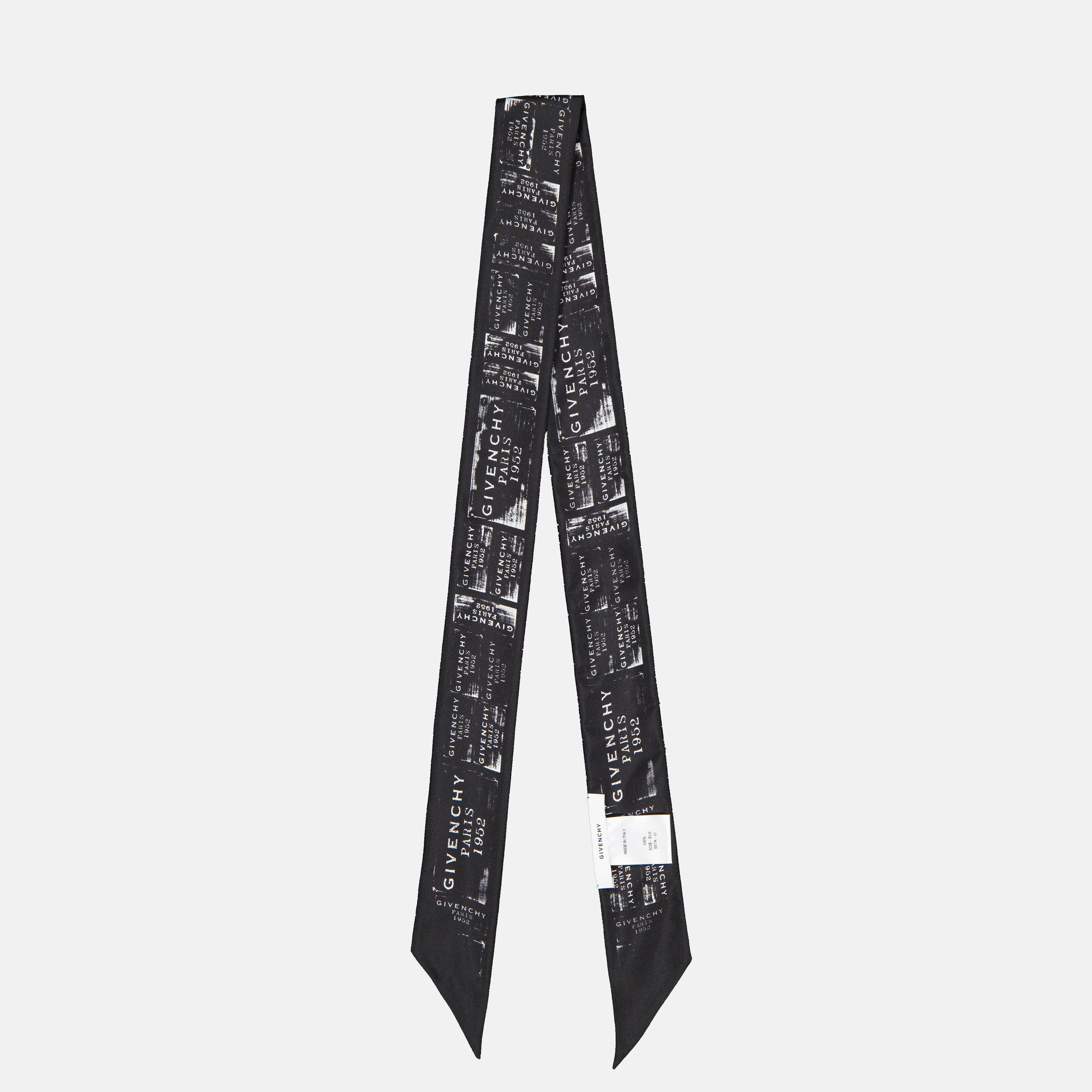 Écharpes, foulards et gants Bandeau Givenchy Stamp en soie Givenchy Noir Femme