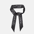Écharpes, foulards et gants Bandeau Givenchy Stamp en soie Givenchy Noir Femme