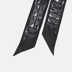 Écharpes, foulards et gants Bandeau Givenchy Stamp en soie Givenchy Noir Femme