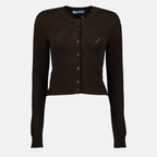 Image de l'article Cardigan en cachemire de la marque Prada pour Femme - Saison Automne-Hiver 2025 - Vue de Face